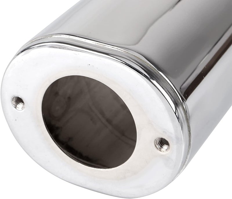 YDLMT 2 Pcs Chrome Fork Upper Sliders Covers Set Cow Bells for Harley Softail Touring Road King Electra Street Glide FLHX FLHT FLTR FLH FLT 1984-2013 - Image 5